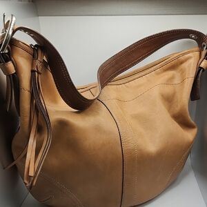 Coach Tan Leather Hobo Bag